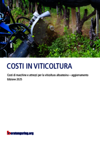 Costi in viticoltura - aggiornamento